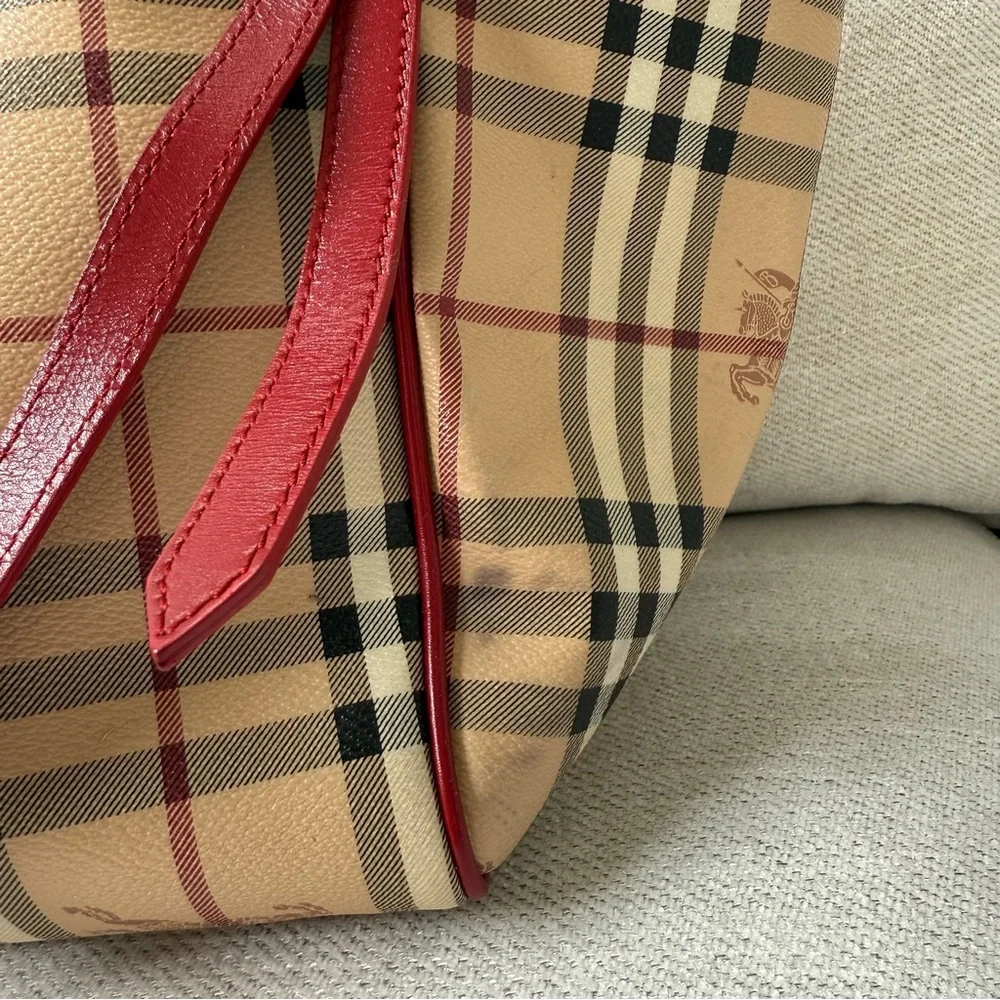 Burberry Haymarket Check Tote - Picture 9 of 12